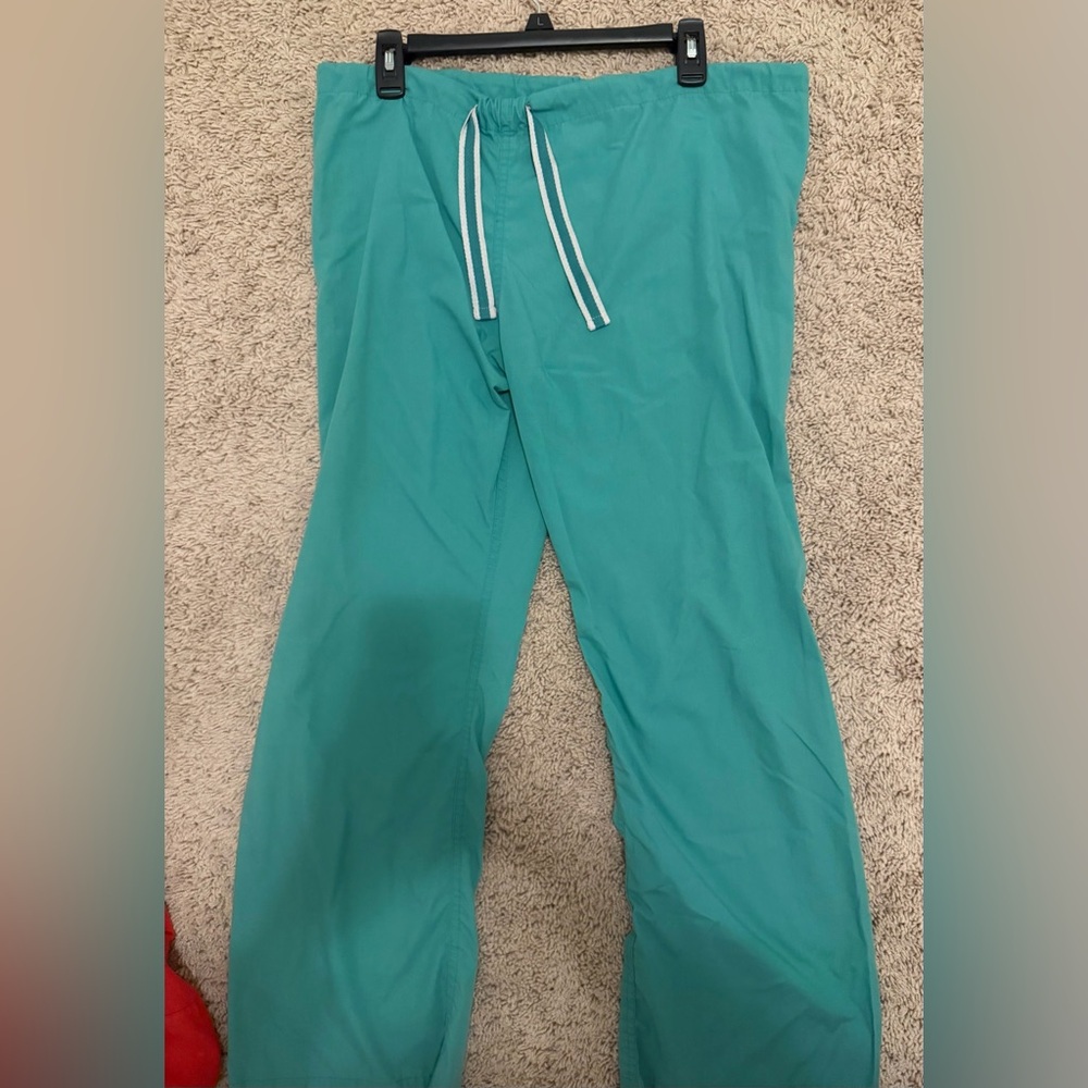 Blue Sky Scrub Drawstring Pants Small